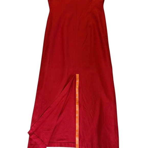 Steilmann Red Wool-Blend Midi Sheath Dress (US 6) - Picture 10 of 15